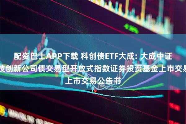 配资巴士APP下载 科创债ETF大成: 大成中证AAA科技创新公司债交易型开放式指数证券投资基金上市交易公告书